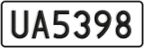 License plate of New Zealand, AB1(234)