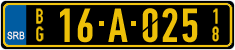 License plate of Serbia, Diplomatic