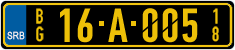 License plate of Serbia, Diplomatic