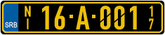 License plate of Serbia, Diplomatic