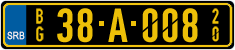 License plate of Serbia, Diplomatic