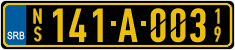 License plate of Serbia, Diplomatic