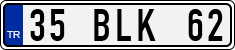 License plate of Turkey, Regular plates