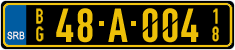 License plate of Serbia, Diplomatic