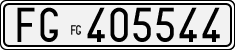 License plate of Italy, Cars (1927 year series)
