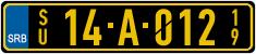License plate of Serbia, Diplomatic