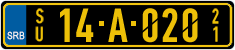 License plate of Serbia, Diplomatic
