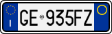 License plate of Italy, Cars (1994 year series)