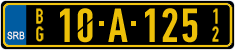 License plate of Serbia, Diplomatic