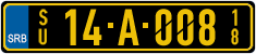 License plate of Serbia, Diplomatic