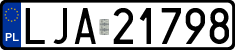 License plates of Poland, Regular car plates