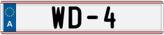 License plate of Austria, Diplomatic