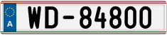 License plate of Austria, Diplomatic