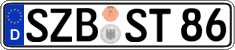 German license plate, Regular plates