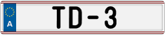 License plate of Austria, Diplomatic