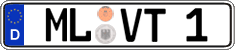 German license plate, Regular plates