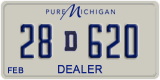 Michigan, Dealer (12D345 / 123D45)