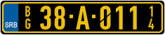 License plate of Serbia, Diplomatic