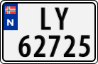 License plate of Norway, Cars