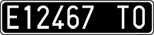 License plate of Italy, Cars (1927 year series)
