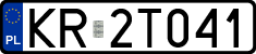 License plates of Poland, Regular car plates