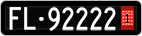 License plate of Liechtenstein, Provisional