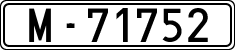 License plates of Spain, 1900 year series