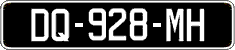 French license plate, SIV (oldtimers)