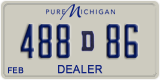 Michigan, Dealer (12D345 / 123D45)
