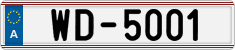 License plate of Austria, Diplomatic