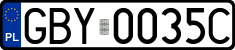 License plates of Poland, Regular car plates
