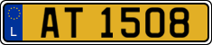 License plate of Luxembourg, 2003 year system