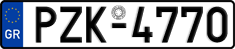 License plate of Greece, Cars