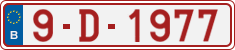 License plate of Belgium, Vanity Plates (2010)
