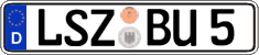 German license plate, Regular plates