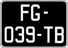 French license plate, SIV (oldtimers)
