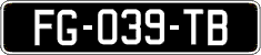French license plate, SIV (oldtimers)