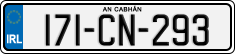 License plate of Ireland, Regular plates