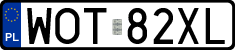 License plates of Poland, Regular car plates