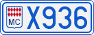 License plate of Monaco, Cars