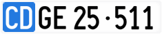 License plate of Switzerland, Diplomatic