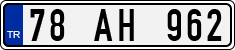 License plate of Turkey, Regular plates