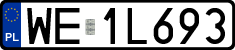 License plates of Poland, Regular car plates