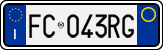 License plate of Italy, Cars (1994 year series)