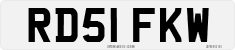 License plate of the United Kingdom, 2001 year system
