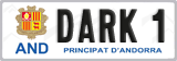 License plate of Andorra, Vanity Plates