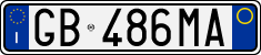 License plate of Italy, Cars (1994 year series)