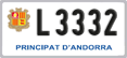 License plate of Andorra, Motorcycles (A 1234)