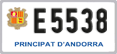License plate of Andorra, Motorcycles (A 1234)