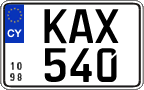 License plate of Cyprus, Regular plates